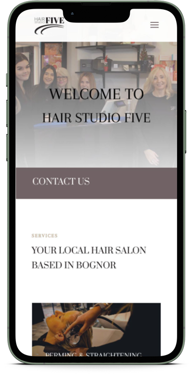 Hair-Studio-Five-Website-on-Mobile-