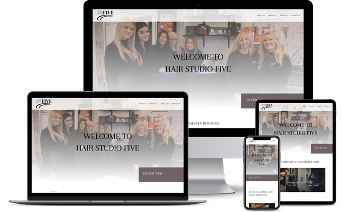 Hair Salon Website in Bognor